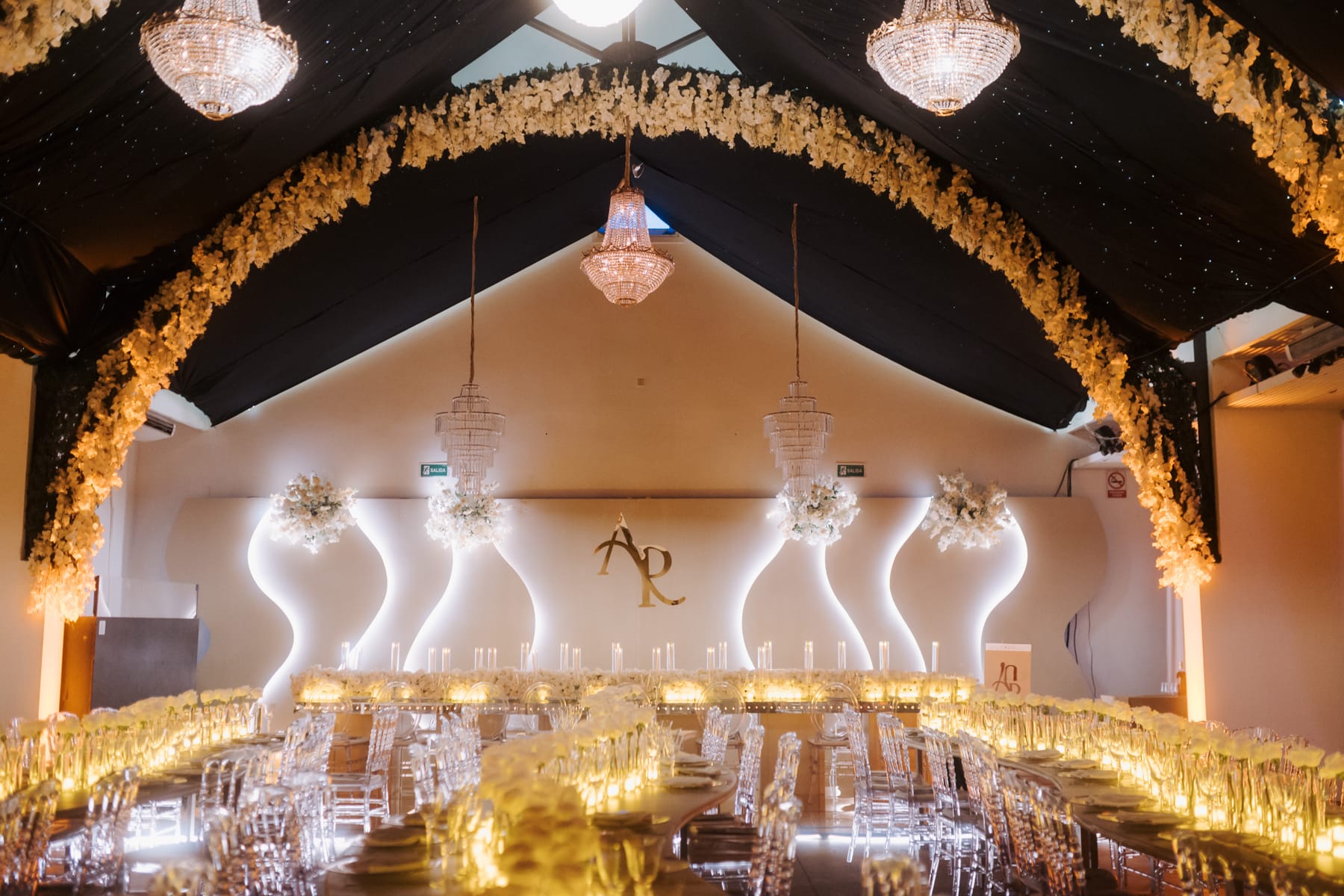 Boda R&A — salón ambientado por Cecilia Eriksson Eventos