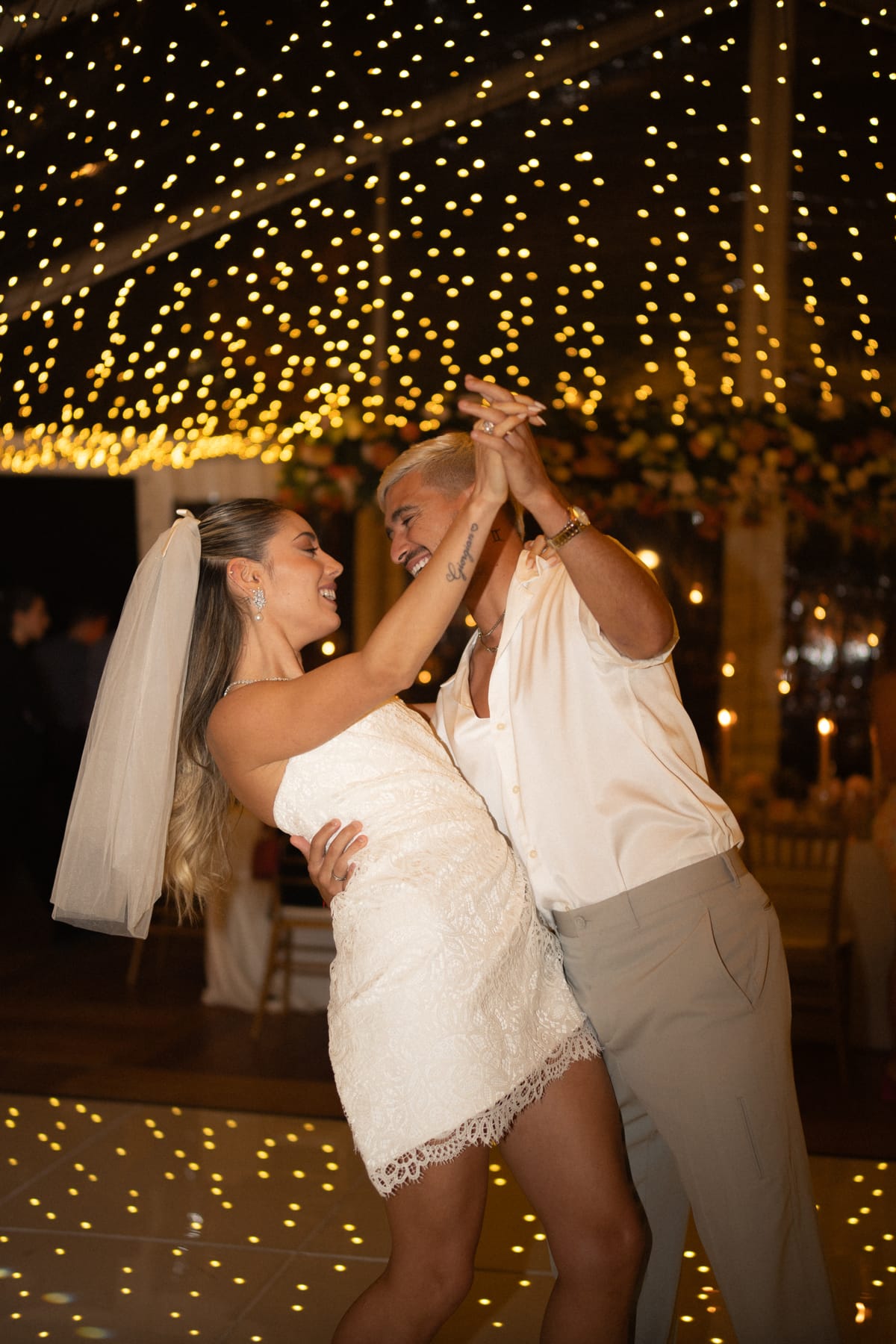 Boda — los novios bailando, evento a cargo de Cecilia Eriksson Eventos